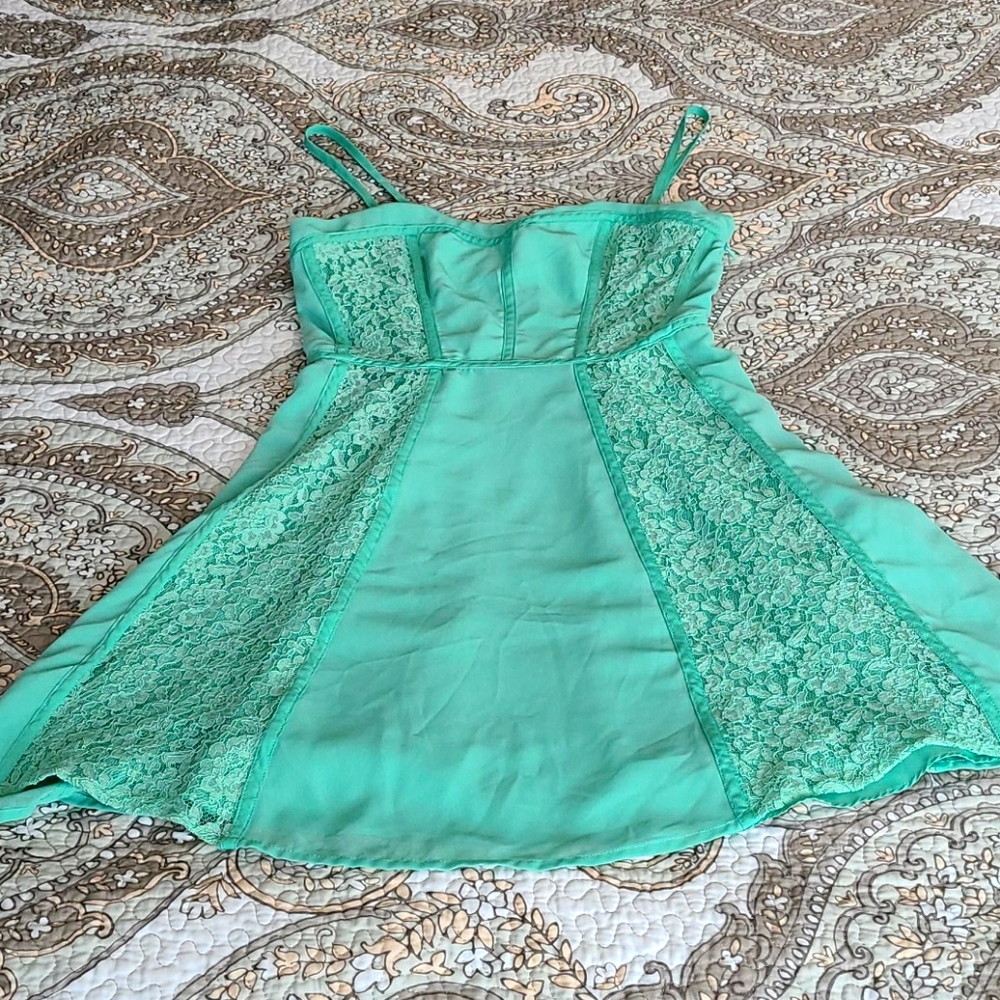 Seafoam Aqua Lace Lauren conrad dress